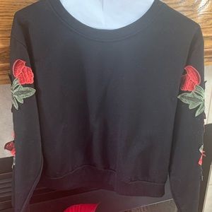 Boutique brand cropped sweatshirt